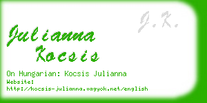 julianna kocsis business card